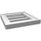 Ekena Millwork Vertical Surface Mount PVC Gable Vent: Functional, w/ 2"W x 1-1/2"P Brickmould Frame, 12"W x 12"H GVPVE12X1202SF - alternate 2